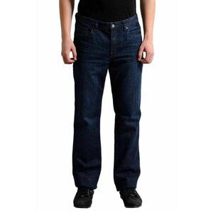 NEW Kenneth Cole New York Men's 40X30 Straight Fit Dark Wash Jeans